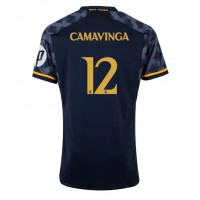 Billiga Real Madrid Eduardo Camavinga #12 Borta fotbollskläder 2023-24 Kortärmad